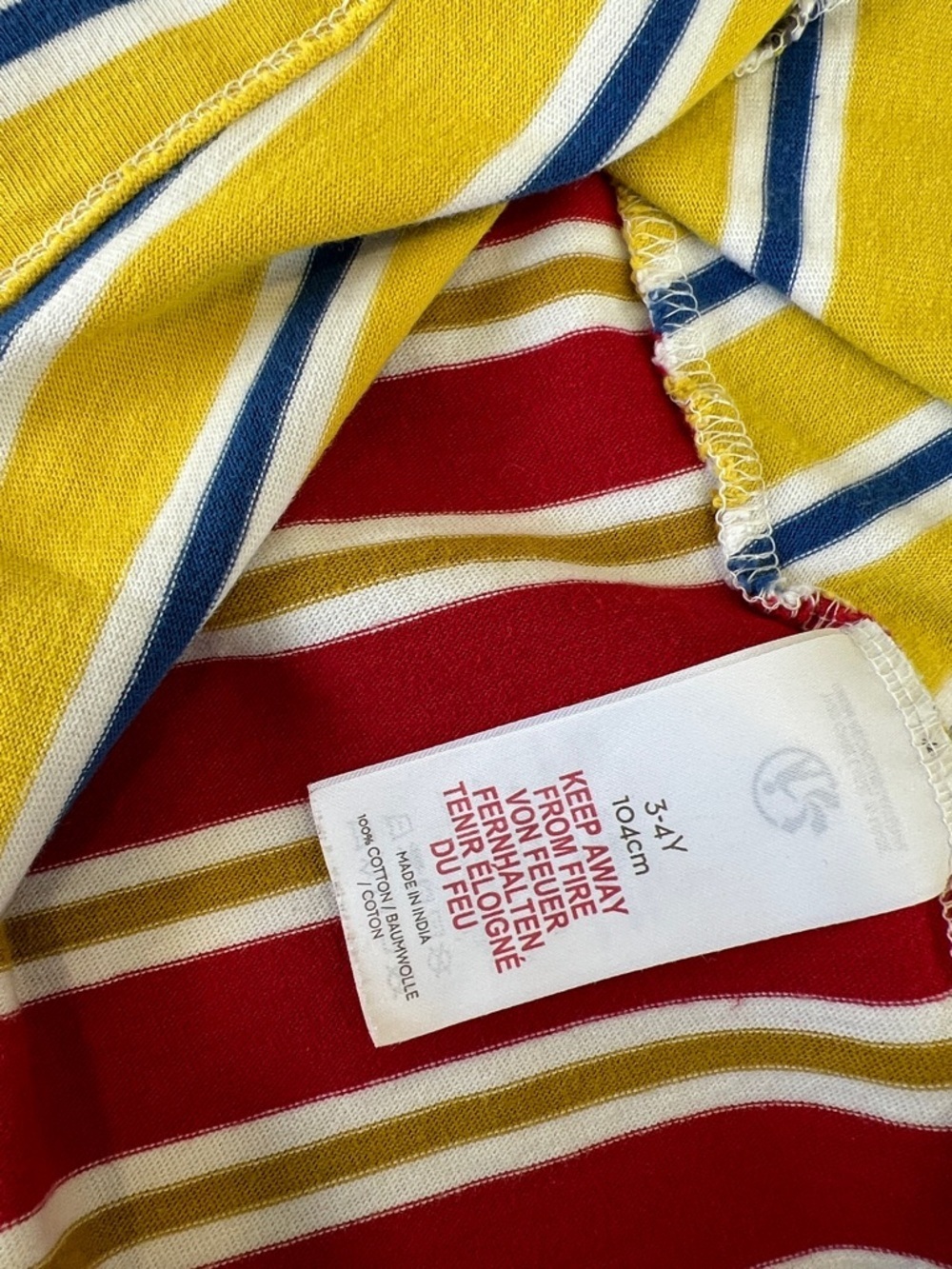 Mini Boden Harry Potter colorful stripe short sleeve shift dress 3-4 years - Picture 5 of 6